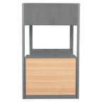 Cama alta de madera Twin Size Teddy Fleece