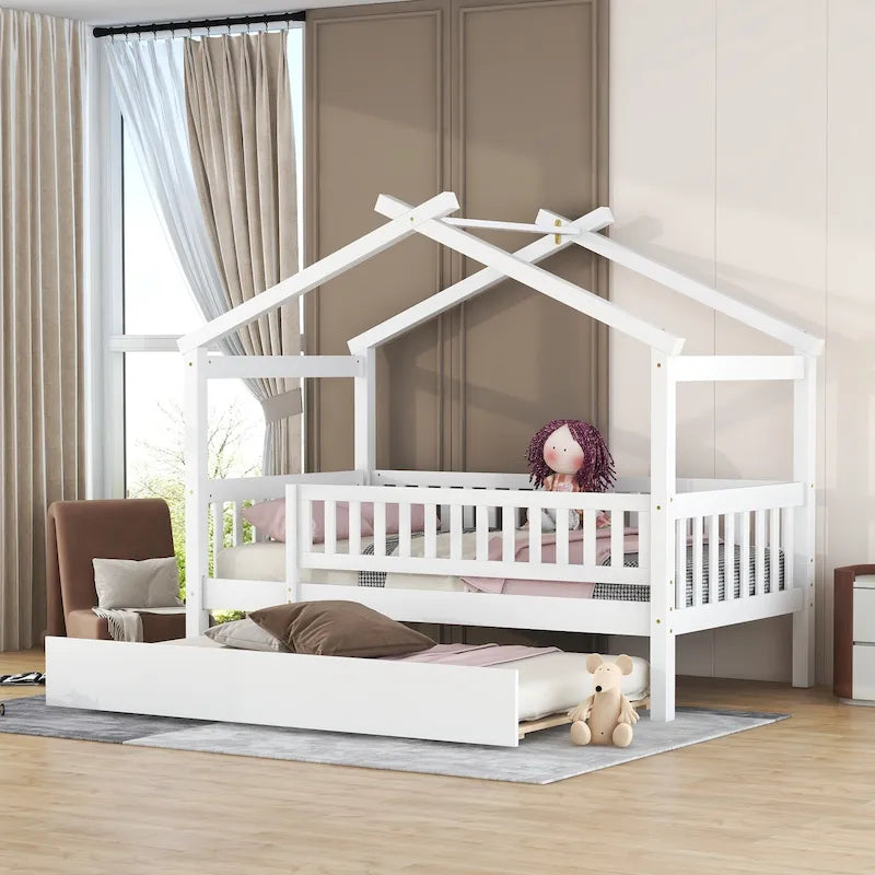 Cama Twin Pine House con nido Twin
