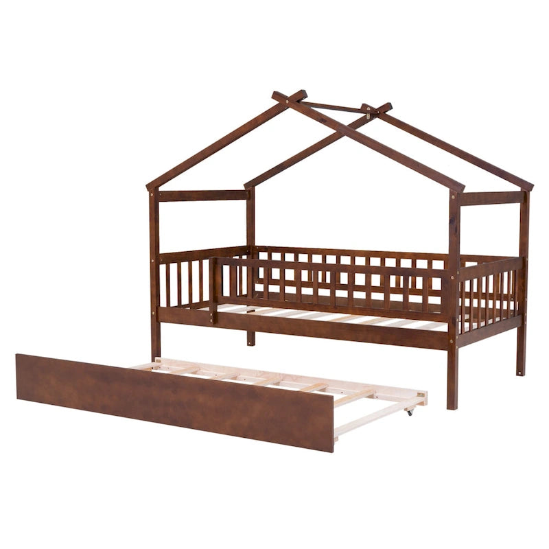 Cama Twin Pine House con nido Twin