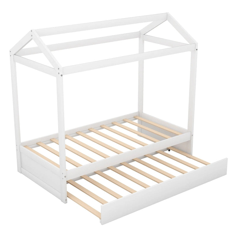 Cama casita con cama nido