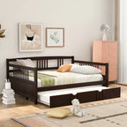 Sofá cama de tamaño completo con cama nido individual