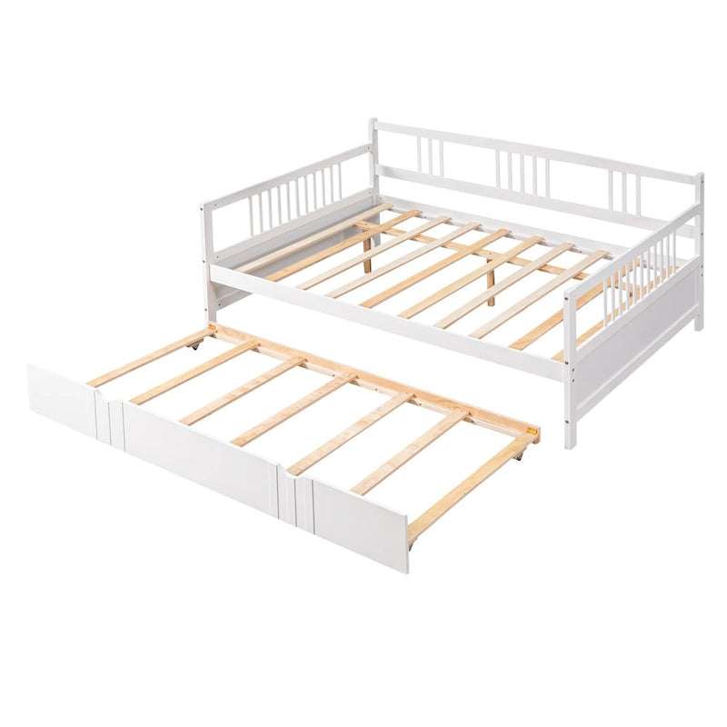 Sofá cama de tamaño completo con cama nido individual