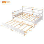 Sofá cama de tamaño completo con cama nido individual