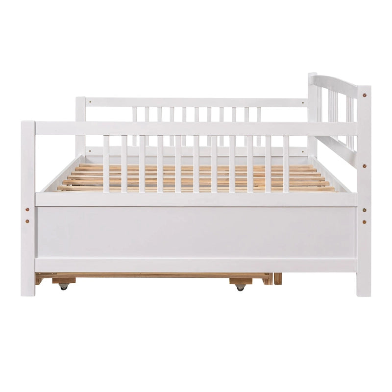 Sofá cama de tamaño completo con cama nido individual