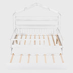 Cama de madera para casa de tamaño completo con cama nido individual